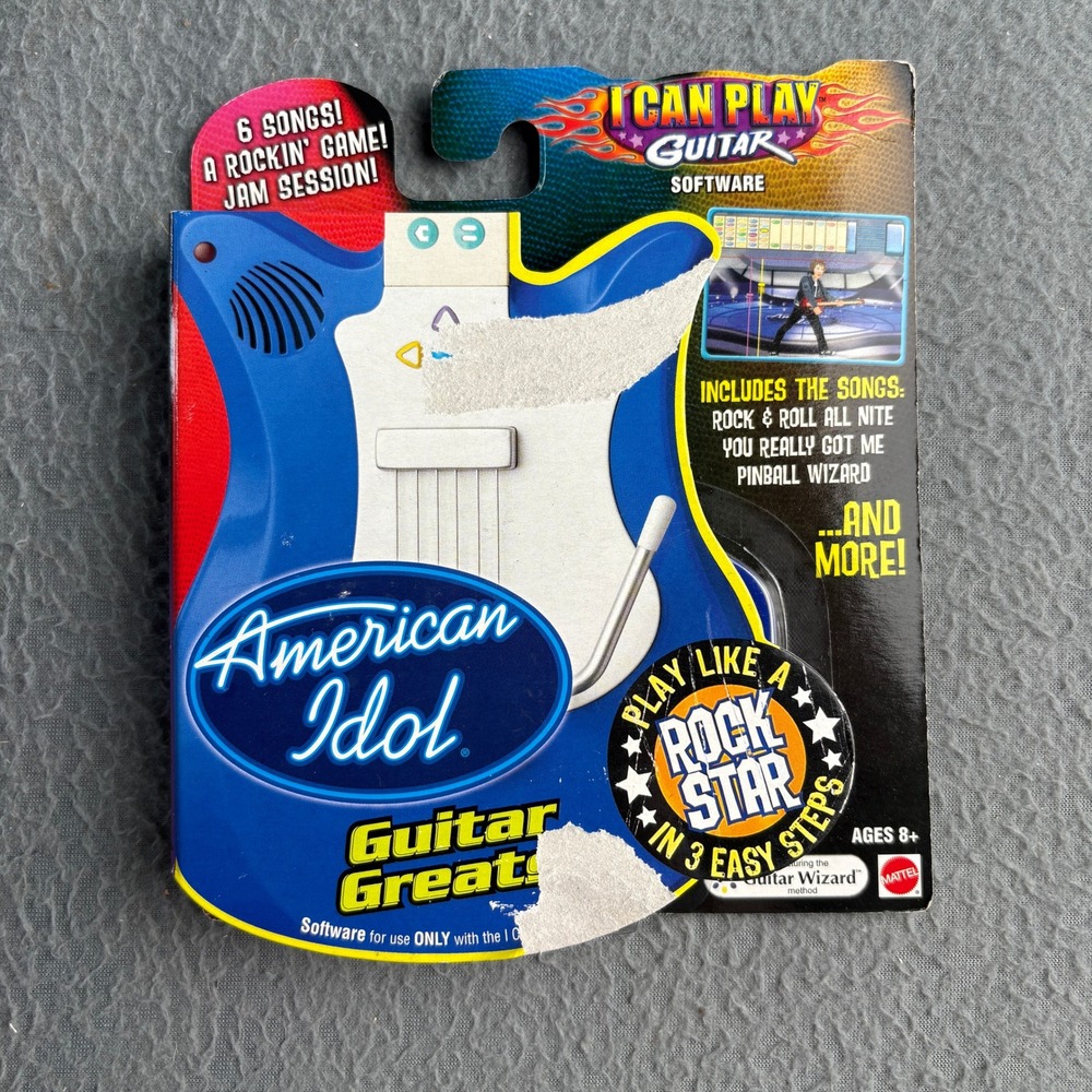 Fisher-Price I Can Play Guitar American Idol Guitar Greats Software K9907 NIB